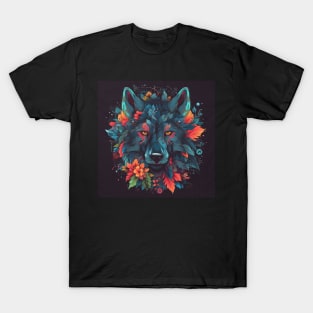 Wolves in Flowers T-Shirt